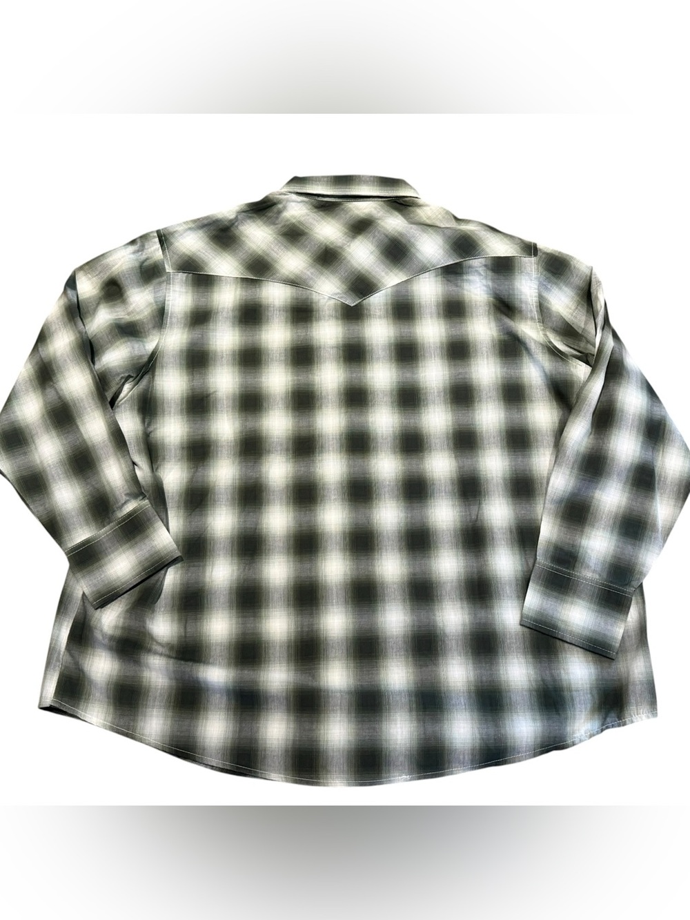 Classic Black & Green Plaid Pearl Snap Western Shirt Mens XXL NWT - Picture 2 of 9